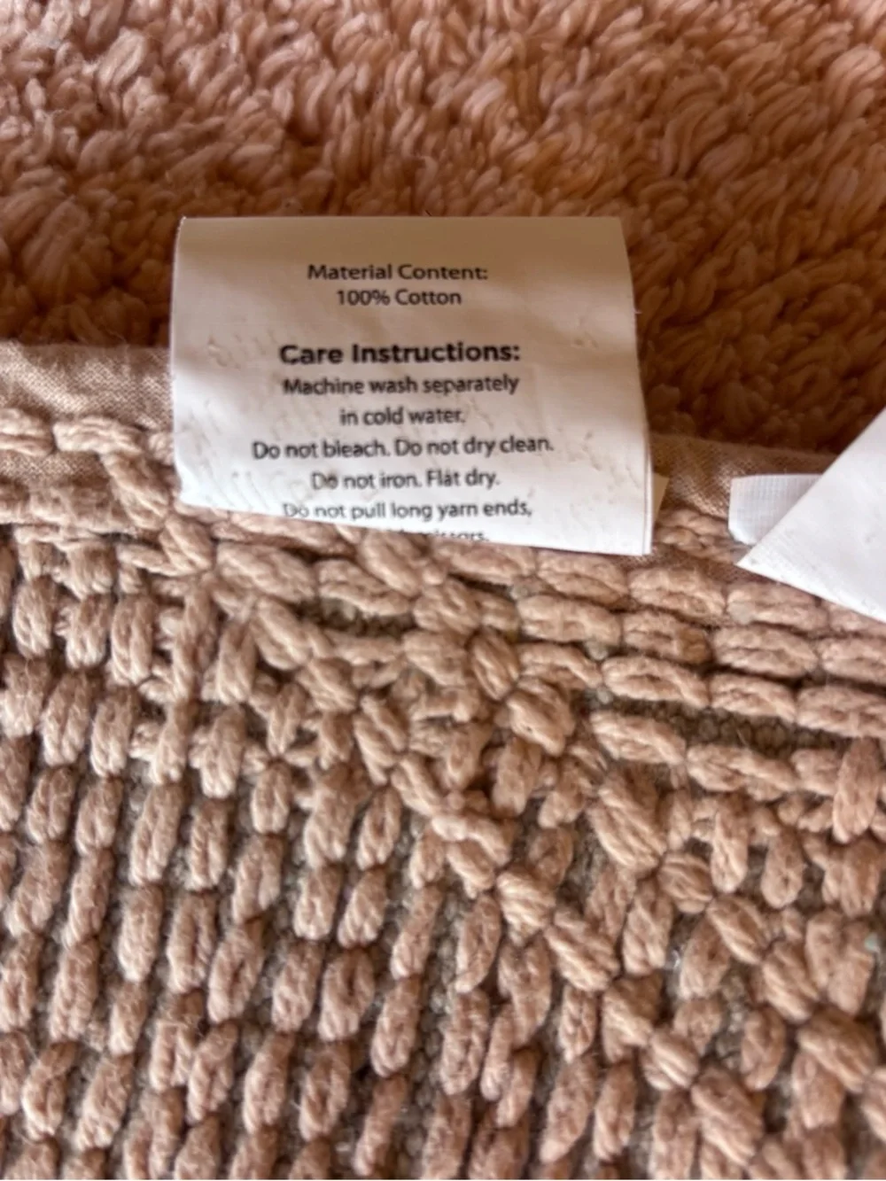 NWT Middleton Home Pink Cotton Bath Rugs Set of 2